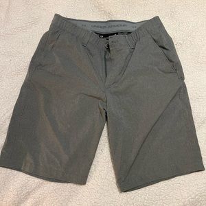 Mens Under Armour Gray Golf Shorts